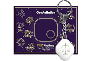 Nutale Buscador de Llaves Bluetooth Constelación - Localizador de Llaves Buscador Alarma Anti-pérdida Llavero Inteligente - Batería Reemplazable (Libra)