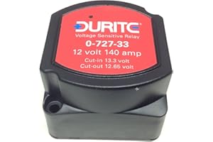 WITPOCE 12V 140amp Durite 0-727-33 voltage sensitive/intelligent Split Charge Relay