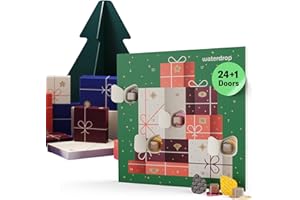 WATERDROP MICRODRINK waterdrop® Advent Calendar 2025 – 25 Days of Sugar Free Water Flavouring Hydration Tablets, Christmas Gifts for Women & Men, Countdown Calendar with Daily Surprise Flavours - Limited Edition