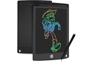 HOMESTEC Tablette d'écriture LCD colorée, Planche à Dessin de 8,5 Pouces Tablette Graphique Serrure à clé Manuscrite Doodle Pad Enfants Jouets Cadeaux pour garçons Filles (Noir)