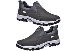 AZMAHT Scarpe Impermeabili Uomo Scarpe Slip-on Mocassini Scarpe Uomo Senza Lacci Scarpe Uomo Invernali Scarpe Ortopediche Uomo Scarpe Uomo Invernali