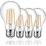 E27 LED Bulbs, TopLeder Dimmable 6W E27 Screw Bulb, 2700K Warm White 700 Lumen, 60W Incandescent Equivalent, Clear Glass LED 