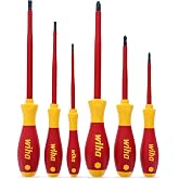 Wiha 32092 D&uuml;z ve Phillips Yalıtımlı Tornavida Seti, 1000 Volt