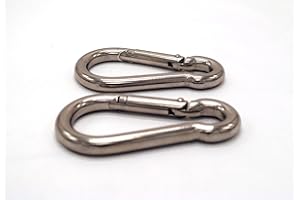 FixitFlo Snap Hooks A4 Stainless Steel Marine Grade M5 M6 M7 OR M8 Pack of 2 (6mm x 60mm)
