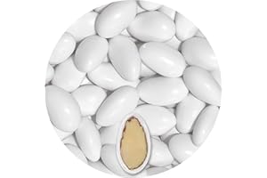 EinsSein 0,5kg Amígdalas de bautismo Imposante blanco brilla peladilla almendra boda bautizos grageas comunion comunión niño baratas confeti Fiesta cumpleaños chocolate Evento