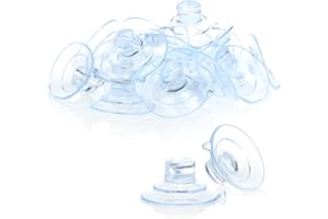 com-four® 20x Supporto a Ventosa per luci fiabesche - Ventose con Fessura in Trasparente - Supporto con Ventosa per la Decorazione a Natale, Pasqua, Capodanno (020 Pezzi - Trasparente)