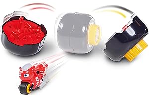 Ricky Zoom Wind- und Startspielset, Motorradwerfer für Extra Geschwindigkeit, 7,6 cm Actionfigur und Geschwindigkeitsstarter, Freistehendes Motorradspielzeug für Jungen und Mädchen ab 3 Jahren
