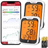 ThermoPro TP358-2 Bluetooth İ&ccedil; Mekan İ&ccedil; Mekan Termometresi Higrometre 2 Zamanlı Set 0,2&deg;C Nem &Ouml;l&ccedil;er, Kayıtlı İ&ccedil; Mekan Yatak O