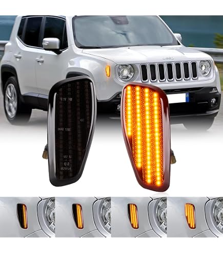 Attisfiera 2x LED Clignotants Latéraux Pour Renegade 2014-2021 - Références 51953116 51953114