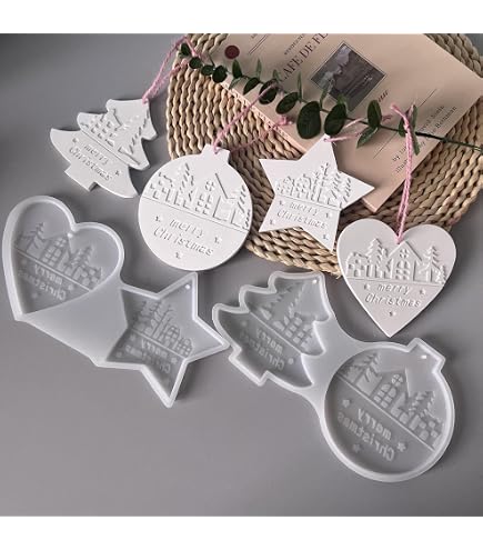 Qianduoduo 12er Set Silikonformen – Häuser-Formen Für Seife, Kerzen, Schokolade & DIY – Perfekt Für Weihnachten, Ostern, Geschenke