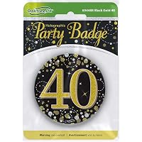 Badge Humoristique Pour 40e Anniversaire – Grand Badge Drôle Et Grossier 40 Ans Par Felbridge Studio – Parfait Pour Fils, Fille, Ami, Épouse, Mari – 59 Mm