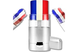 K KAPSS Stick Maquillage Bleu Blanc Rouge | Drapeau Francais Tricolore | Face & Body Paint Supporter | Équipe de France Foot Rugby JO | Stick Fan Zone | Accessoire Supporter France | ALLEZ LES BLEUS 🔵⚪🔴