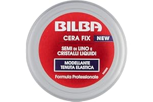 Bilba, Cera con Semi di Lino e Cristalli Liquidi, Cera Fix Modellante a Tenuta Elastica - Formula Professionale - Dona Volume e Lucentezza, Ideale per Fissare l'Acconciatura - 100ml