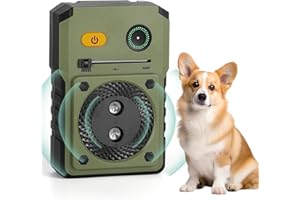 GIAPOO Anti Barking Device for Dogs - Ultrasonic Dog Barking Deterrent Device with 3 Modes - Rechargeable Ultrasonic Bark Stopper 50FT Range IPX4 Stop Dog Barking Device Safe for Puppy Medium Large Dogs