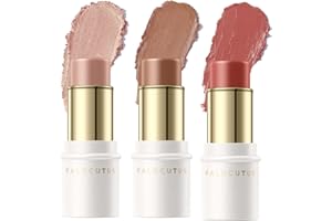 FALOCUTUS 3 Pcs MEDIUM Contour Stick Set,Cream Blush & Highlighter Bronzer Pen,Long Lasting & Smooth Natural Face Contouring Illuminator,Professional Makeup Kit for All Skin