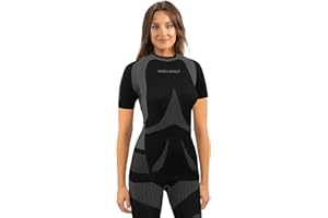 sesto senso Donna Biancheria Intima Funzionale Maglia Maniche Corte Canottiera Termica