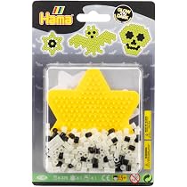 Perles à Repasser Hama - Lot De 3000 Perles Multicolores 5 Mm - Jaune Fluo - Pour Créations Manuelles Enfants