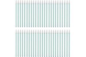 BASTOUR Bastoncini Per La Pulizia Della Schiuma, Pulizia Tamponi Schiuma, Tamponi Per La Pulizia, Punta Schiuma Pulizia Spugna Bastoncini, 50 Pezzi Bastoncini per Tamponi di Pulizia, per Fotocamera, Obiettivi