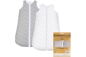 LILLY BELLY Lilly B. Unisex 2.5 tog Baby Sleeping Bags18-36 Months for All Seasons 100% Cotton Material Soft, Comfortable, & Breathable for your Baby (Pack of 2)