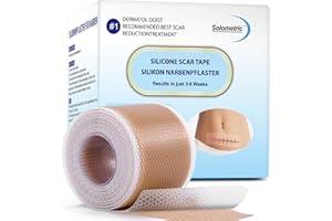 GENERIC Silikonpflaster für Narben (4 cm X 3m Roll), wiederverwendbares Silikon Narbenpflaster, medizinisches Narbenpflaster Silikon, professionell für Akne, Kaiserschnitt, Keloid, Chirurgie Narbenbehandlung