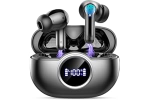 Rinsmola Wireless Earbuds, Bluetooth 5.4 Ear Buds 2025 New Wireless Headphones in Ear with 4 ENC Noise Cancelling Mics, 3D Deep Bass Stereo Bluetooth Earphones 36H Playtime, IP7 Waterproof Headset