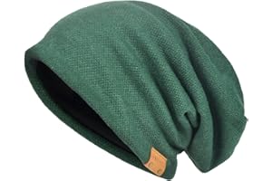 VECRY Homme Coton Bonnet Slouch Calotte Hip-Hop Hiver Chapeau d'été