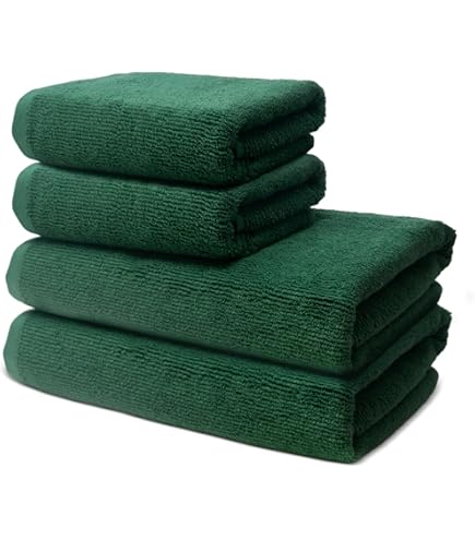 Ôhm Badkamer Set 8 Stuks Wit 100% Katoen 500 g/m² – 2 Badhanddoeken 70x140 cm 4 Handdoeken 50x100 cm 2 Handdoeken 30x50 cm – Familie & Koppel Badkamer Set – OEKO-TEX