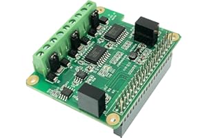 INNOMAKER RS485 CAN HAT for Raspberry Pi Via SPI Onboard 1 x CAN Bus MCP2515 Transceiver 2 x RS485 Bus SC16IS1752, Signal and Power Isolated, ESD Protection Port, Stable Long-Distance Communication Module