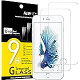 NEW'C 2 Stück, Schutzfolie Panzerglas für iPhone 6s Plus, iPhone 6 Plus, Frei von Kratzern, 9H Härte, HD Displayschutzfolie, 