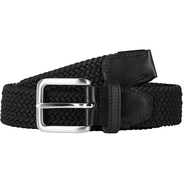Gevlochten leren riem 3,5 cm | Gevlochten leren riem voor vrouwen mannen 35mm | Gevlochten riem met zilveren gesp | Cognac 85cm