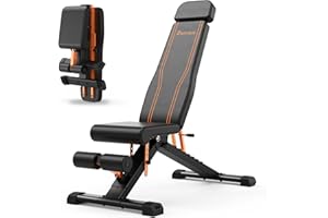 GRTLPOK Panca Palestra Multifunzione Regolabile 400 kg - Bonvork Panca Palestra Pieghevole con 80 X 40MM di acciaio resistente per la palestra di casa,Panca Piana Inclinata Panca Pesi Attrezzo (for 200cm)