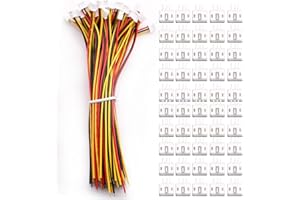 VISSQH 50 Paia JST Connettore con 150mm 26AWG Cavo, JST 2.0 PH 3 pin Connettore Maschio e Femmina,JST Micro Elettrico Spina e Presa Connettore