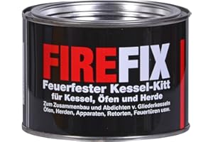 FIREFIX Mastic de chaudière 1788-500 g - Résistant à la chaleur jusqu'à 1000 °C - Gris