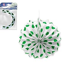 Pack 12 Farolillos De Feria Verdes Con Lunares Blancos Con Ofertas En