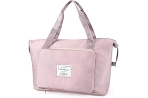 Borsone da viaggio pieghevole, AIMMIE Borsa sportiva da palestra Borsa da viaggio a spalla Weekender Borsa da notte per donna, Borsa da viaggio per aereo, Borsa da viaggio per ospedale da spiaggia