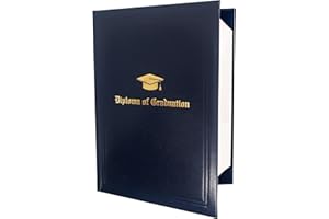 ‎GRADUATEPRO GraduatePro A4 Urkundenmappe Absolvent Zertifikat Halter Schutzhülle Pappe Diplom Dokument Cover Marineblau