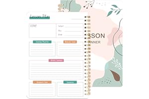 KAICN Undated Daily Planner for Students, Teacher, Lesson Planner, Study Notebook for School with Task Lists,A 5 Size