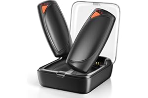 ‎LEPWINGS Lepwings Handwärmer Elektrisch 2er-Pack mit Ladecase, 14.000 mAh, Wiederverwendbare Taschenwärmer, Beidseitige Heizfunktion, 3 Heizmodi, USB-Aufladbar, Ideal für Outdoor im Winter