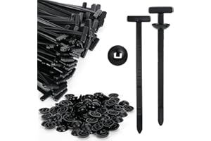 TAIXING 100 sztuk nylonowych uniwersalnych sprzączek do opasek kablowych, 2025, wytrzymałe, samoblokujące, nylonowe opaski kablowe, zestaw sprzączek, uniwersalne narzędzie czarne opaski zaciskowe do szybkiego