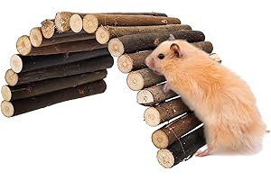 INHEMING Natural Living Ponticello in Salice,Ponte in Legno per Criceto Roditori - 23.5 x 12 cm