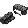 LINKUP - USB-C Front Panel Adapter - Converts Motherboard 3.0/3.1 IDC20 19-Pin Header to Type-C (A-Key) USB-C Devices - Solid Construction for Durability and Longevity - 2-Pack