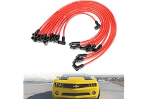 10.5mm High Performance Spark Plug Wire Set Fit for HEI BBC SBC 350 454 383 Electronic by Lucky Seven