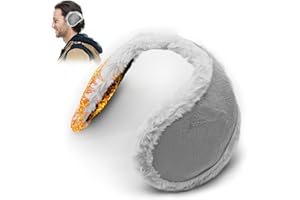 Chumix Copri Orecchie Invernale, Paraorecchie Uomo Pieghevoli, Paraorecchie Indossabili Sulla Schiena, Unisex, per Sci/Ciclismo/Corsa/Alpinismo e Altre Attività All'Aperto,Taglia unica