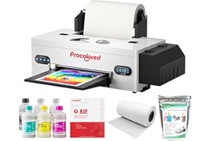 Procolored F13 DTF Printer Bundle A3 L1800 13Inches T Shirt Printing Machine With Cutter Roll Feeder Built-In Siphon System For Clothing Textile Customization