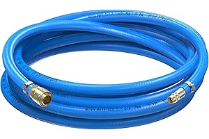 AUPROTEC Kit per aria compressa Tubo in PVC di Würth + attacco rapido in ottone (1m, Ø interno 9mm)