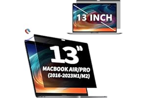 PHIMOOS Magnetic Privacy Screen for MacBook Pro 13 Inch(2022-2016) MacBook Air 13 inch(2021-2018), Removable Macbook Pro 13 / Air 13 Screen Protector Privacy Anti-Spy Anti-Blue Light Laptop Privacy Filter