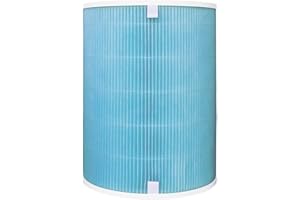 Tecasa Filtr zastępczy oczyszczacza powietrza, filtr True H13 HEPA, wysokowydajny filtr z węglem aktywnym, niebieski standardowy filtr do oczyszczacza powietrza Proscenic A9