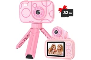 Teslahero Kids Camera Toys for 3-12 Years Old Boys Girls,Children's Camera with Flip-up Lens for Selfie & Video,HD Digital Camera,Christmas Birthday Party Gifts for Child Age 3 4 5 6 7 8 9