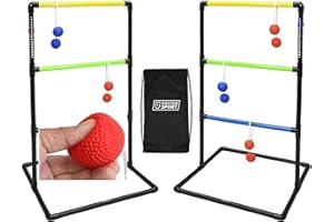‎DOCTOR SPORT DOCTOR SPORT │ Ladder Golf Game with 2 Ladders, Throwing Game Complete with Balls and Carry Bag, with 2 or 4 Sets Soft and Hard Bolas Official Game for Professionals