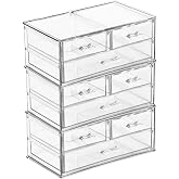Poomy 6 Katlı 9 &Ccedil;ekmeceli &Ccedil;ok Ama&ccedil;lı Akrilik Makyaj Organizer 24x14x30 cm